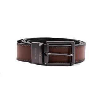 Miguel Bellido Omkeerbare Leren Riem - Heren - Riemen - Bruin - 3XS - Accessoires