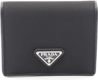 Prada Black Tessuto Saffiano Wallet (Bi-Fold) (Pre-Owned)