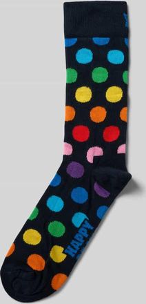 Happy Socks Socken mit geripptem Abschluss in Marine, Größe 41-46