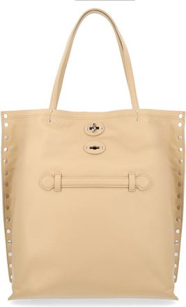 Zanellato Neutrals Bovine Leather Medium Tote Bag