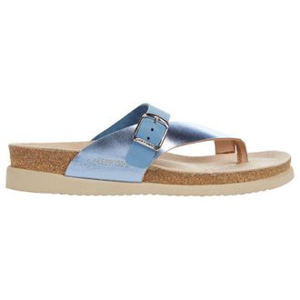 Mephisto Mephisto Helen Mix Metallic Leather Womens Toe Post Sandals - Sky Blue - Size:UK 8.5