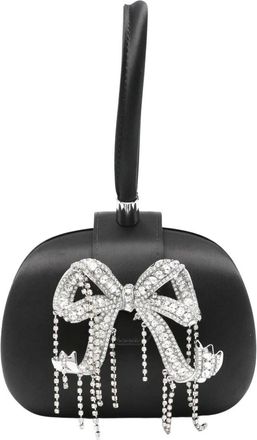 Self Portrait Pochette con manico superiore in raso - - Bags - Donna - Nero - ONE SIZE