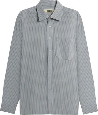 Woodbird Heren, Overhemden, Blauw, Maat: XS