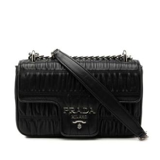 Prada Pre-owned Cross Body Bags, female, Black, Size: ONE SIZE Pre-owned Vintage Shoulder Bag