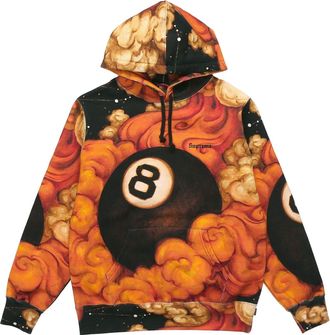 SUPREME FW19 Week 1 Martin Wong 8-Ball Hooded Sweatshirt SUP-FW19-059
