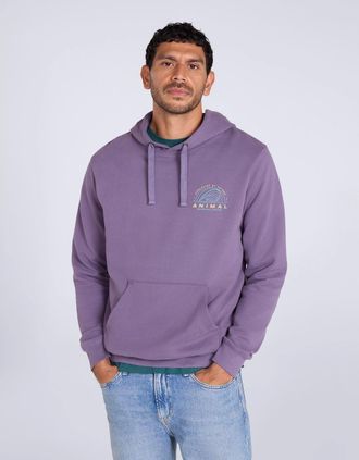Mountain Warehouse Mens Mountain Warehouse Mens River Organic Hoodie - Purple - Size: 38