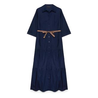 Fiorella Rubino Shirt Kleedjes - Dames - Shirt Kleedjes - Blauw - 2XL - Kleedjes