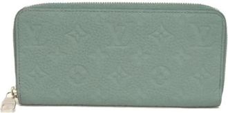 Louis Vuitton Pre-owned Wallets, male, Green, Size: ONE SIZE Pre-owned Zippy Wallet Horizontal Taurillon Long Wallet
