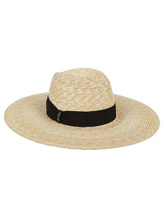 Borsalino Natural Black Sophie Straw Hat