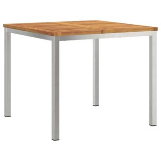 Berkfield Home Outdoor Dining Table 90x90x74.5 cm Solid Wood Acacia in Brown