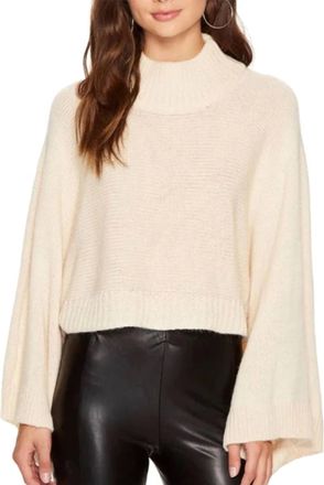 Bishop + Young Womens Olivia Crop Sweater In White