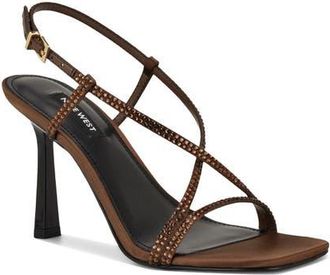 Nine West Vallanh Slingback Sandal in Medium Brown at Nordstrom, Size 5.5