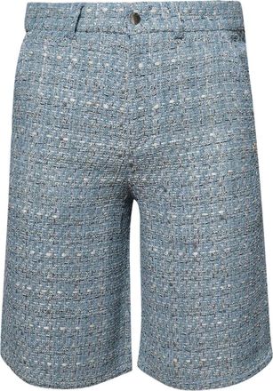 Amiri Boucle side-pockets shorts - men - Other Fabrics - 48 - Blue