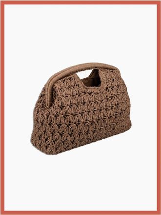 Nooki Design Womens Charleston Framed Grab Bag-Khaki - Green - Size: ONE