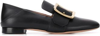 Bally Ladies Janelle Black Leather Loafers, Brand Size 37 (US Size 6.5)