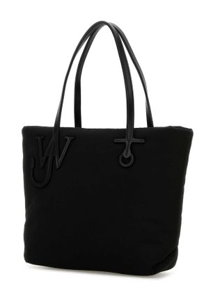 J.W.Anderson Womens Black Fabric Puffy Anchor Shopping Bag Borse A Mano
