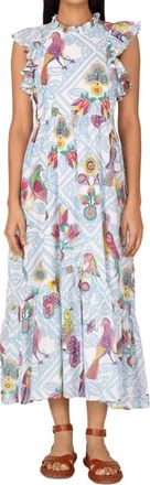Banjanan Hannah Dress In Floral Sky
