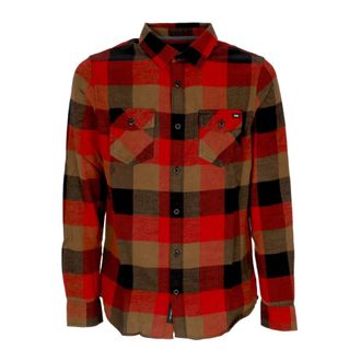 Vans Geruite Flanellen Overhemd met Lange Mouwen - Heren - Casual Overhemden - Veelkleurig - S - Katoen - Overhemden