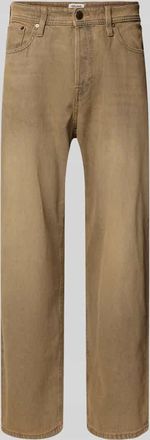 Jack & Jones Jack & Jones Baggy Fit Jeans im 5-Pocket-Design Modell ALEX in Dunkelbraun, Größe 27/30