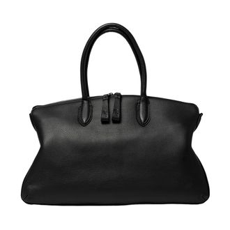 Borsalino Weekend Tote Bag - Dames - Tassen - Zwart - Maat: ONE Size Katoen