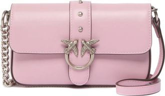 Pinko Love One Micro leather cross body bag - women - Bovine Leather/Nylon/Polyurethane - OS