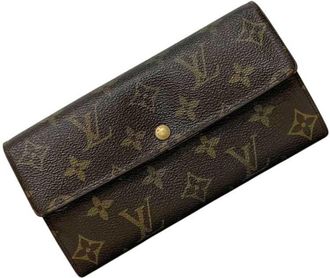 Louis Vuitton Brown Monogram Monogram Long Wallet (Bi-Fold) (Pre-Owned)