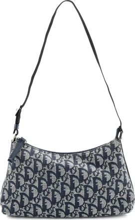 Dior Vintage Trotter Pochette Shoulder Bag Diorissimo Canvas Small hobo bag - Blauw