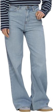 Lee Stella Wide Leg Jeans - Dames - Loose Fit Jeans - Blauw - W32 L33 - Katoen - Jeans