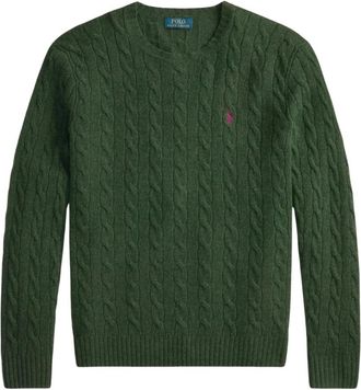 Polo Ralph Lauren 507 Pullover met lange mouwen - Heren - Ronde hals truien - Groen - M - Truien & Vesten