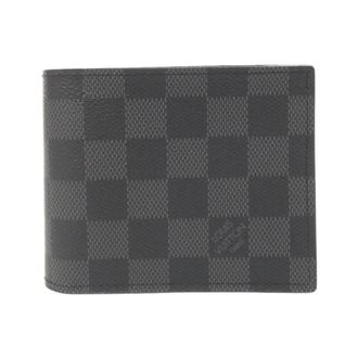Louis Vuitton Graphite Coated Canvas Wallet (Bi-Fold) (Pre-Owned)