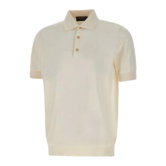 FILIPPO DE LAURENTIIS Pl1Mc_Cr14T Polo - male - Filippo De Laurentiis - Polo Shirts - White - 2XL - Tops
