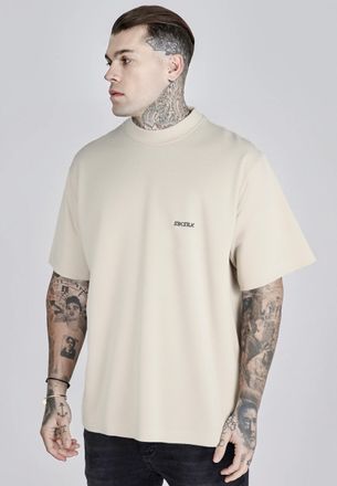 Siksilk Camiseta Gr&aacute;fica Ecru para Hombres T-Shirt XXL