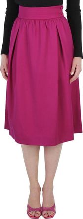 Moschino Ladies Fuchsia Flared Midi Skirt, Brand Size 36 (US Size 2)