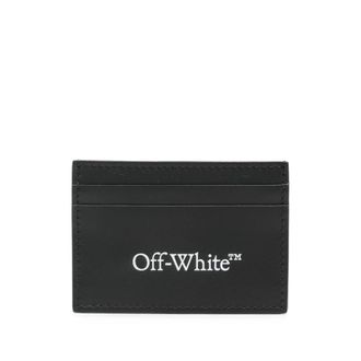 Off-white Bookish Logo-print Leather Cardholder