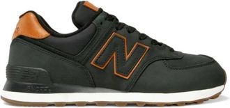 New Balance Nubuck Veters Rubberen Zool Sneakers - Heren - Sneakers - Zwart - 40 1/2 EU - Schoenen