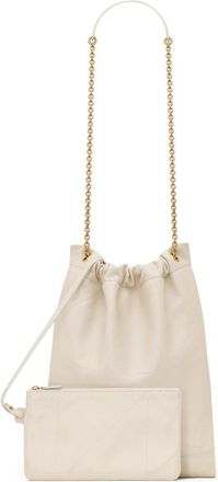 Saint Laurent Womens Jamie Ponchon Bag Ivory Main: Lamb Shoulder