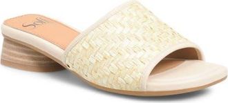 S&ouml;fft Sahara Slide Sandal in Tan at Nordstrom, Size 6.5