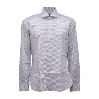 Barba 1919As Camicia Culto Shirt - Heren - Casual Overhemden - Blauw - XL - Overhemden