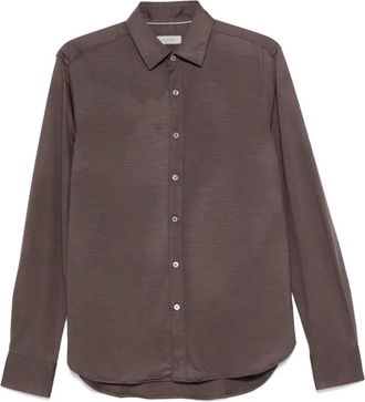 Canali Camicia a maniche lunghe in lana - Grigio