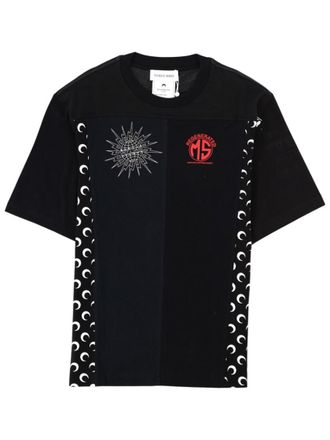 Marine Serre Black Graphic Print T-Shirt