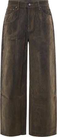Daily Paper Clothing Oversized Wide-Leg Vintage Effect Denim Pants