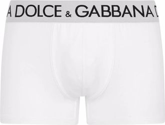 Dolce & Gabbana Boxershorts met logo tailleband - Heren - Onderbroek - Wit - S - Ondergoed