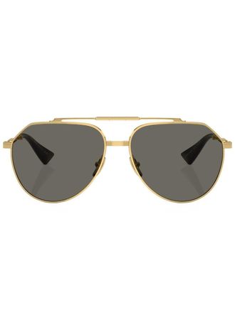 Dolce & Gabbana Eyewear Occhiali da sole Stefano stile pilota - Oro