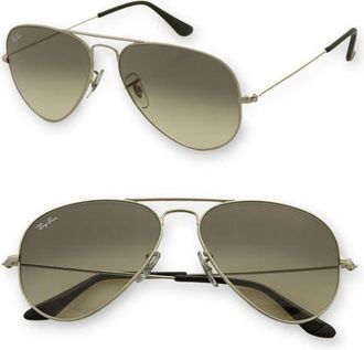Ray-Ban Original Aviator 58mm Sunglasses in Silver at Nordstrom