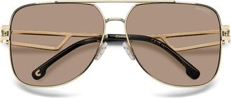 Carrera 63mm Oversize Square Sunglasses in Gold/Brown at Nordstrom