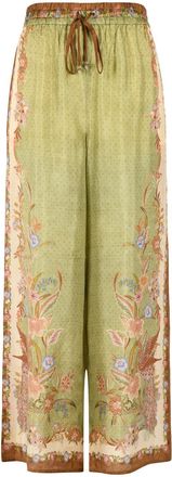 Zimmermann Indra kaki zijden broek