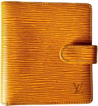 Louis Vuitton Tweedehands leren portemonnees - Dames - Vintage Accessoires - Geel - ONE Size - Leer - Vintage