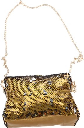 SOLUSTRE Small Sequin Crossbody Bag for Women, Mini Glitter Shoulder Purse with Chain Strap, Stylish Square Shaped Evening Bag for Party and Daily Use