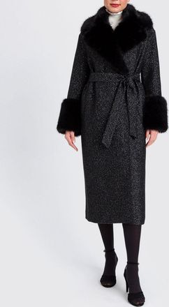Twinset Fur Coat TWINSET Woman color Black