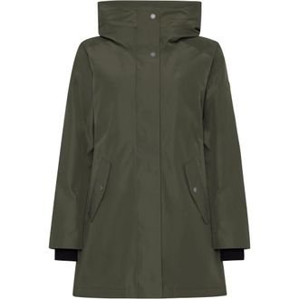 Didriksons 1913 Alana Parka - Dames - Mantels - Groen - Maat: S Leer